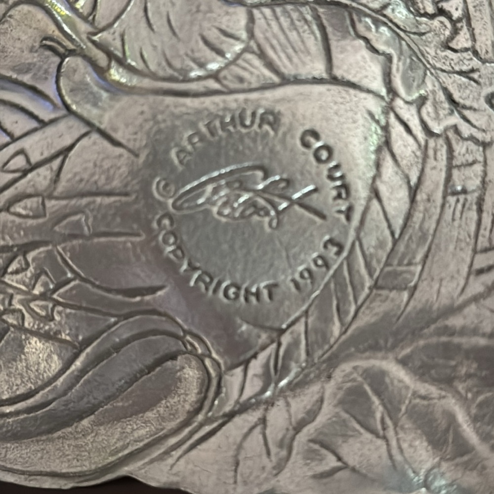 Arthur Court Aluminum Serving Tray - Picture 5 of 7